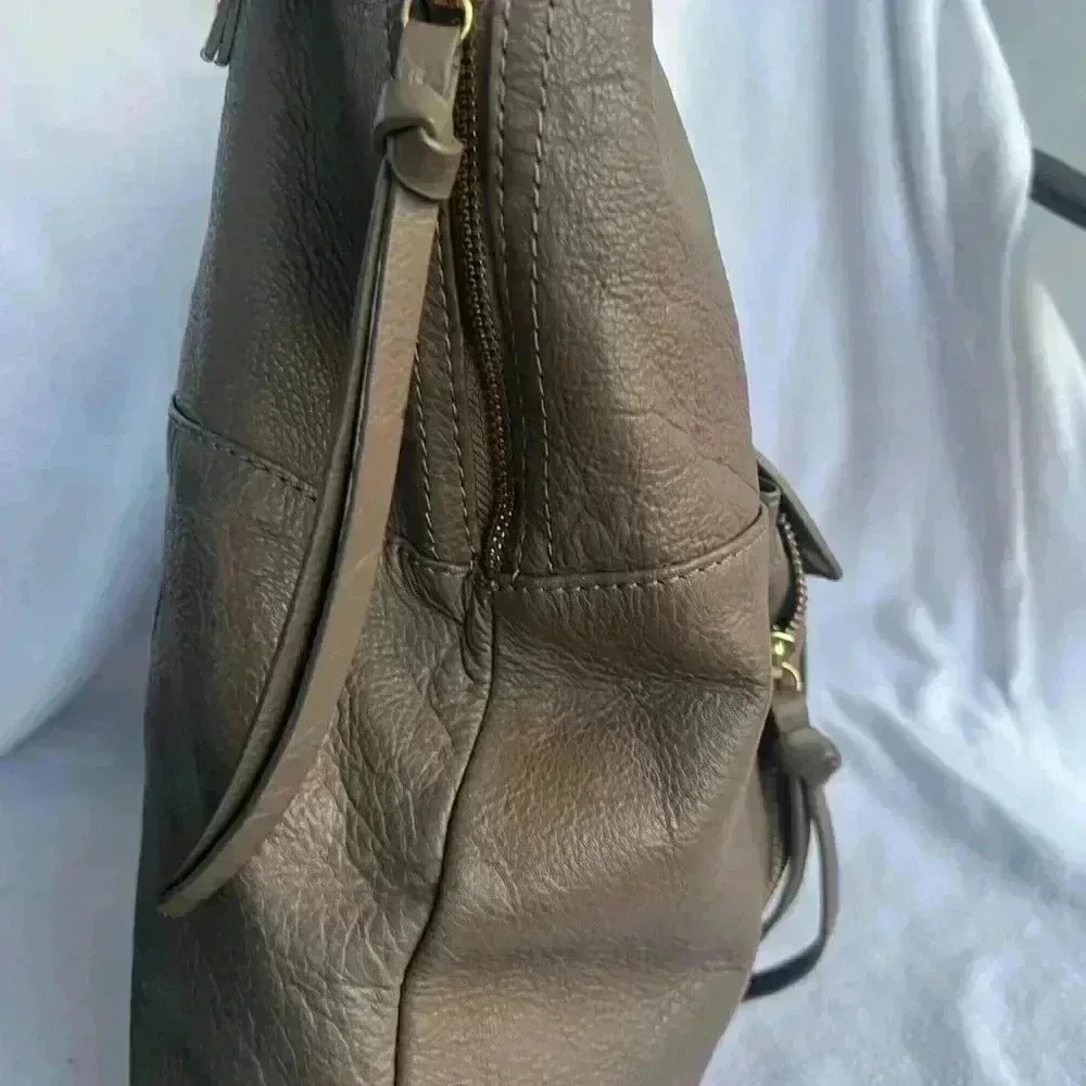 KOOBA Everette Tote  Genuine Leather Purse - Taupe Color